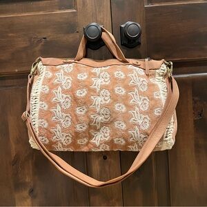 Anthropologie Miss Albright Floral Embroidered Bag